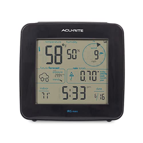 AcuRite Iris (01122M) Weather Station with Wireless Mini Display - color: Monochrome Screen