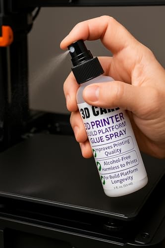 3D Printer Adhesive Kit – Bed Glue for PLA PETG ABS + Build Plate Cleaner & Microfiber Cloth – Strong No-Warp Bond, Easy Clean Removal, Works on Glass, PEI, Flex Plates