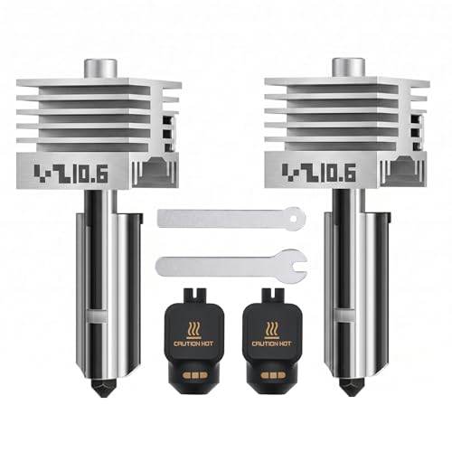 2PCS 0.6MM Hotend Kit for Bambu Lab P2S/H2D/H2C/H2S/X2D/A1/A2L/A1MINI - color: silver, size: 0.6mm