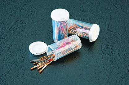 Caplugs CVV-50 CVV Series – Plastic Vial, 30 Pack, Natural Clear PP with White Cap, Vial Size 5 Drams, 0.63 Fl. Oz. Reusable Container, Sample Storage, Packaging, Display, Laboratory (ZCVV50ASMQ2)