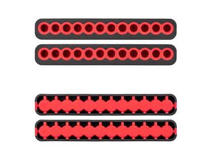 TEKTON 12-Tool 4 mm Bit Rail Set, 2-Piece | ODB90000 - style: 2-pc. 12-Tool 4 mm Bit Rail Set