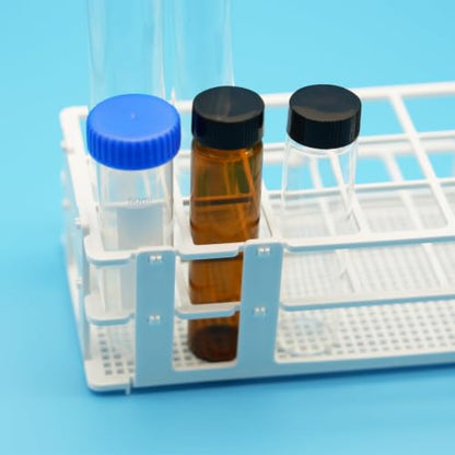 3 Pcs Detachable Plastic Test Tube Rack, 21 Holes Each, 30mm Diameter - color: White, size: 21 Holes-30mm
