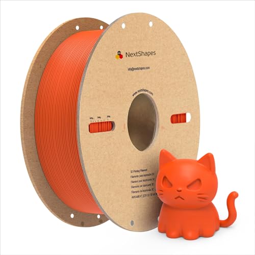 NextShapes PETG 3D Printer Filament 1.75mm,1KG Cardboard Spool - color: Orange