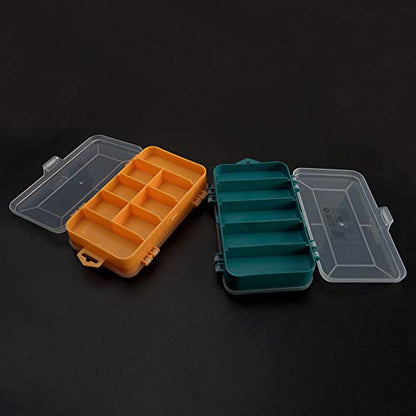 Kakalote Double-Side Hardware Box Storage,Excellent for Screws Nuts and Bolts,Multi Compartment Tool Box Storage Organiser Tray