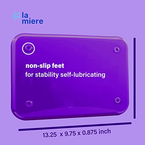 LA MIERE 1Pcs Autoclavable Dental Procedure Tray Lockable Set up Flat Trays Size B (Ritter),Plastic Instrument B-Lok Flat Trays, 13.25 x 9.75X 0.875 Inches (1, Purple) - color: Purple, size: 1