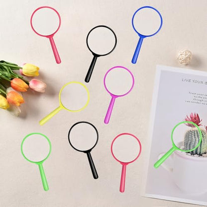 24Pcs Colorful Kids Magnifying Glasses, Mini Hand Lens - size: 24pcs