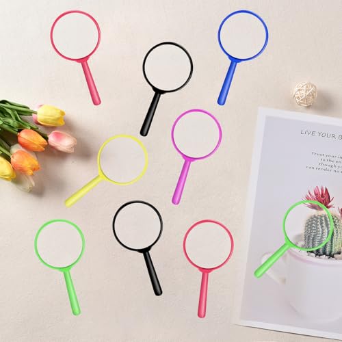 48Pcs Colorful Kids Magnifying Glasses, Mini Hand Lens - size: 48pcs