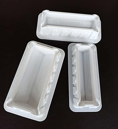 25ml Reagent Reservoir - RNase/DNase Free & Pyrogen Safe, Polystyrene, White, (Case of 100) - size: 25ml (Case of 100)