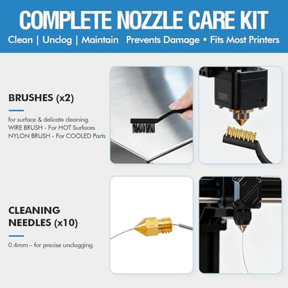 48PCS 3D Printer Tools, 3D Printer Tool Kit for 3D Printing Removing, Cleaning & Finishing, Includes Deburring Tool, Nozzle Cleaner, Scraper, Files, Wire Cutter, Craft Knife, Wrench & Tweezers - style: 48-Piece Kit