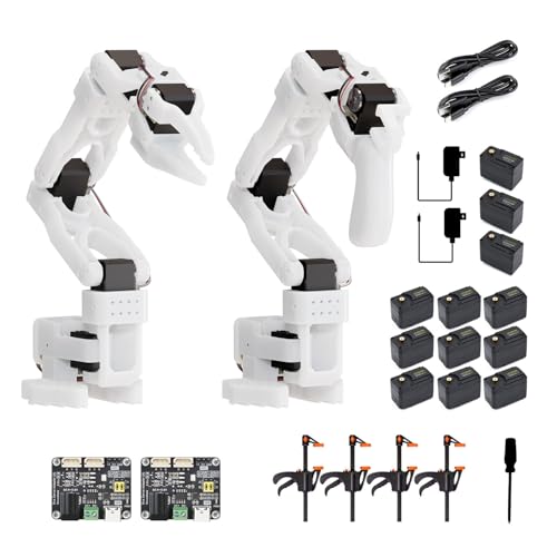 Waveshare SO-ARM101, Open-Source 6-Axis Robotic Arm, Native Support for Hugging Face LeRobot, High-Torque Bus Servo, Photosensitive Resin 3D-Printed Parts, 3DP Parts KIt