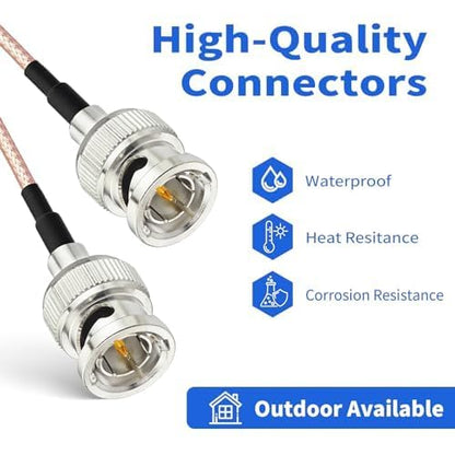 Superbat 3G HD SDI Cable BNC Jumper 30cm 75 Ohm RG179 Jumper for Cameras - size: 30cm