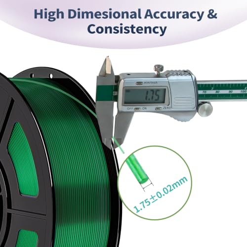 IEMAI High Speed PETG Filament 1.75mm, 500mm/s, 1kg, Transparent Green - color: Transparent Green