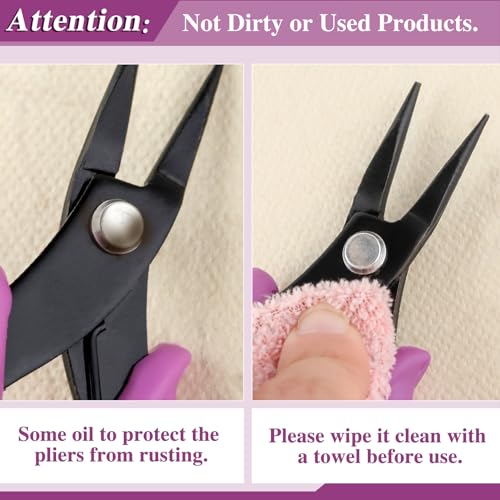 SPEEDWOX 5.5 Inches Mini Long-Nose Pliers Round Nose Smooth Jaw - size: 5.5" Round Nose