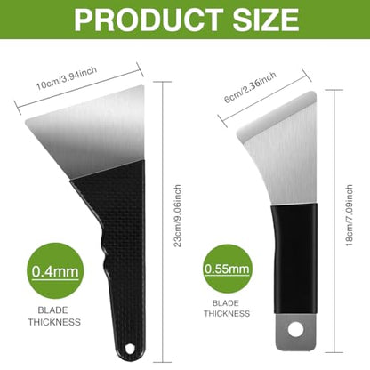 3D Printer Removal Tool Kit, 7 Precision Scrapers for Large, Medium & Small Model Removal, Stainless Steel & Plastic Razor Scrapers with 10 Extra Blades, 3D Printer Accessories Gift