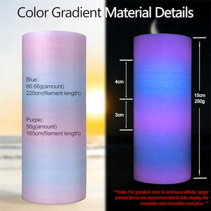 Crystal Pink Glow in Dark Rainbow PLA 1.75mm 1kg Luminous 3D Filament FDM - color: A_pla-17 Glow Dreamy Crystal