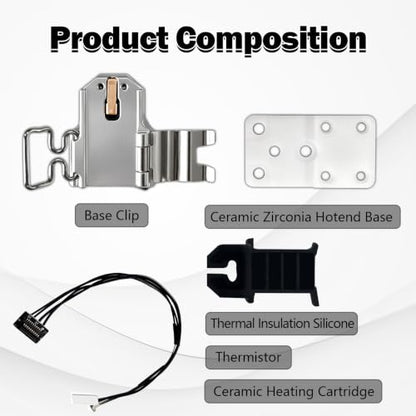 P2S Hotend Heating Assembly Kit High Temperature Resistant Quick Replace - size: 1 PCS