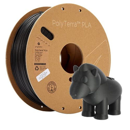 Polymaker Matte PLA Filament 1.75mm, 1kg, Charcoal Black - color: Matte Pla - 1.75mm Matte Charcoal Black (Hex Code: #2f2e30) 1pcs, size: 1kg