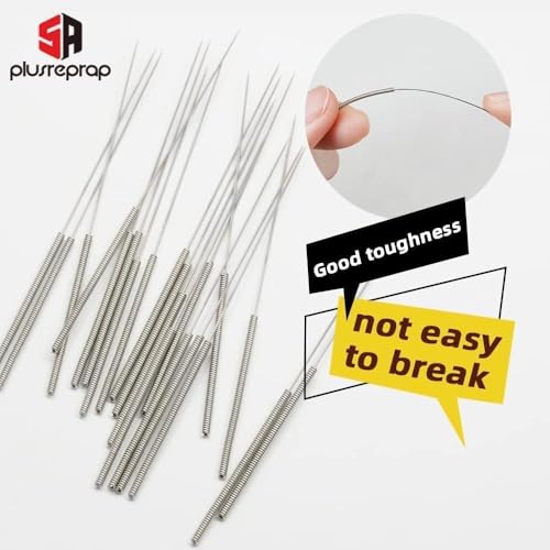 3D Printer Nozzle Cleaning Kit: 20PCS 0.4mm Nozzle Cleaner, by 5APLUSREPRAP - size: 0.4mm