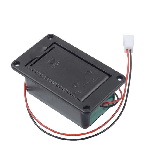 9V Battery Box with Switch Leads Battery Box Suitable for Pickups Basses - size: 69x41x25mm