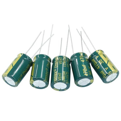 Hordion 20PCS 35V 470UF Electrolytic Capacitor, 0.39x0.67in High Frequency - style: 35V 470UF