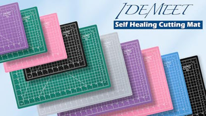 Density-upgraded 24" x 36" Large Self Healing Sewing Mat, Idemeet Rotary Cutting Mat 5-Ply Cut Board for Crafts Hobby Project, Scale Size 24" x 36", A1, Green - color: Green, size: 36.8"L x 24.8"W