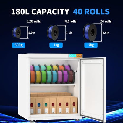 40 Rolls Filament Moisture-Proof Storage 0dB - color: 40 Rolls White