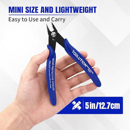 Small Wire Cutters Micro Flush Cutter Snips Zip Tie Cutter - size: 1 Pack