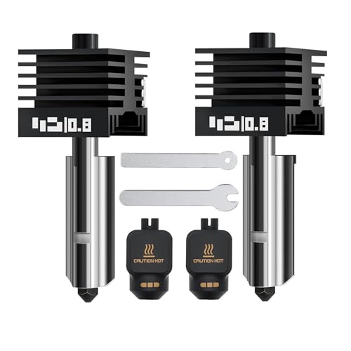 2PCS 0.8MM Hotend Kit for Bambu Lab P2S/H2D/H2C/H2S/X2D/A1/A2L/A1MINI - color: Black, size: 0.8mm