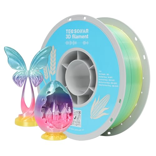 Silk Rainbow PLA 3D Printer Filament, 1KG 1.75mm PLA - color: Fairy Tale