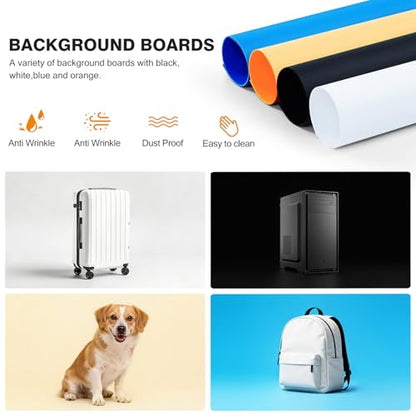 Photo Studio Light Box Photography 32"x32" with 210 LEDs and 4 Colors Backdrops for Product Photography, Foldable Picture Box with Adjustable Brightness 6000-6500K - size: 32 inches with 6000-6500K