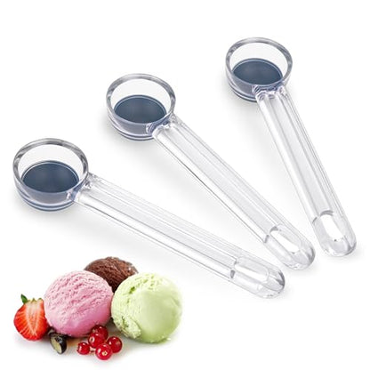 Cookie Scoop Set 1 Tablespoon, Size #60 Cookie Dough Scooper for Baking, 15 ml/0.5 oz Ice Cream Scoop, Acrylic Scoop, Comfortable Grip - size: 1 tbsp set of 3 (35mm)