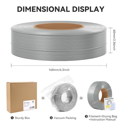PLA Basic 3D Printer Filament Refill Jade White 10100 - color: Jade White 10100