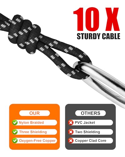 XLR Cables 3ft 2 Pack,Short Microphone Cable OFC Noise Reduction - color: Black-White, size: 3 Feet