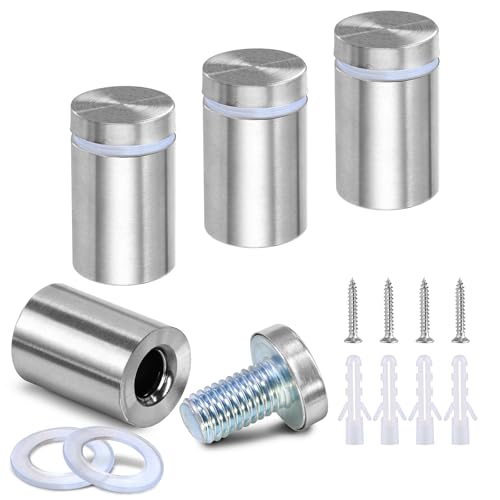 19 x 30mm (Dia. x L) Stainless Steel Standoff Screws - Silver - 4 Pieces - color: Silver, size: 19 x 30mm / 0.75" x 1.18"