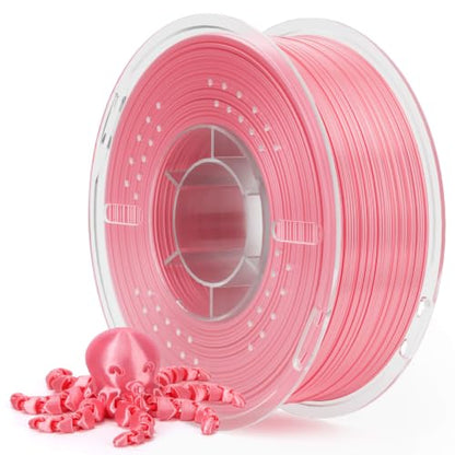 ELEGOO Silk PLA 3D Printer Filament 1.75mm Peach Pink 1KG - color: Silk Peach Pink