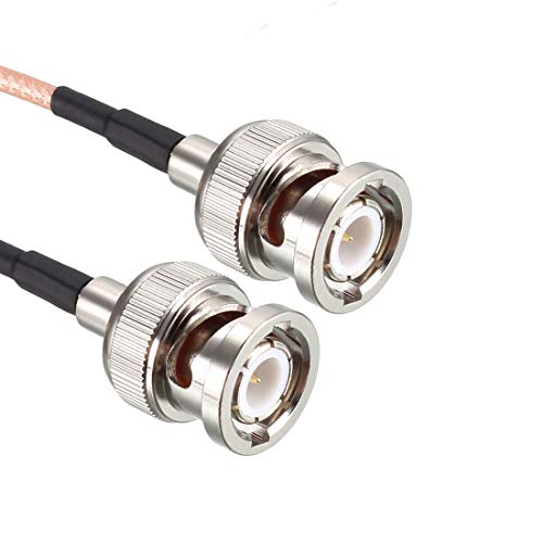 uxcell BNC Male to BNC Male Coax Cable RG316 RF Coaxial Cable 50 Ohm 0.5 Feet 2pcs for Video Signals,CCTV,DVR,Camera - size: 0.5 Feet