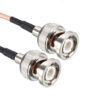 uxcell BNC Male to BNC Male Coax Cable RG316 RF Coaxial Cable 50 Ohm 0.5 Feet 2pcs for Video Signals,CCTV,DVR,Camera - size: 0.5 Feet