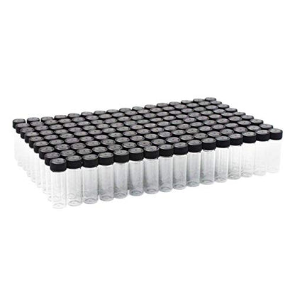 144pk 1 1/3 Dram Small Glass Vials with Screw On Cap, Hobby and Craft Lab Sample Vial Set - size: 1 1/3 Dram