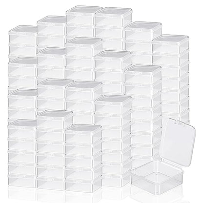 Soaoo 300 Pcs Small Bead Storage Containers, 1.77 x 1.77 x 0.75 Inches - size: 1.77 x 1.77 x 0.75 Inches