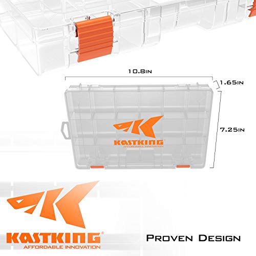 KastKing Utility Tackle Boxes, 3600 and 3700 Fishing Tackle Trays - color: Standard, size: 3600(4Pack)