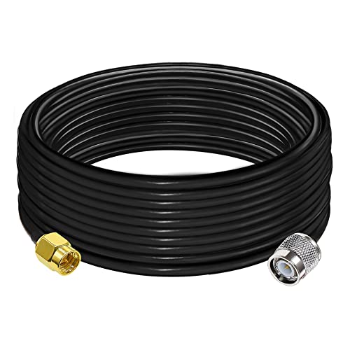 TUOLNK RG58 SMA Male to TNC Male 32.8ft(10M) SMA to TNC Cable 1PCS - size: 32.8ft