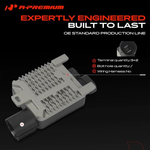 A-Premium Radiator Fan Control Module with 3+2 Pins Connector