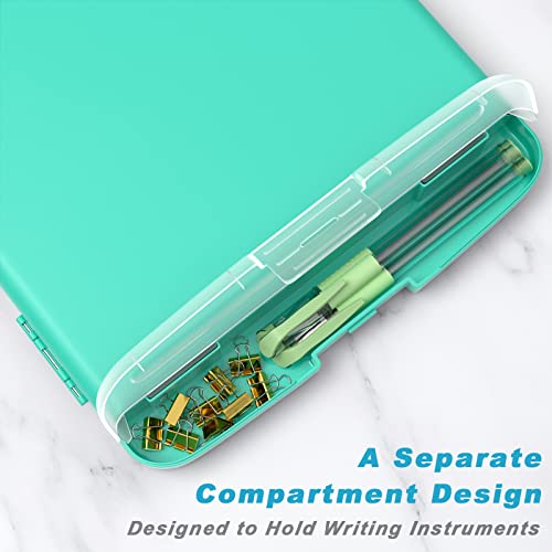 Rimilak Clipboard with Storage, 8.5 x 11'' High Capacity Clip Board, Green - color: Green