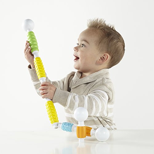 Guidecraft Grippies Builders - 30 Piece Set: Soft Grip Magnetic Building Set, Educational STEM Construction Toy for Toddlers - style: Builders - 30 pc. set