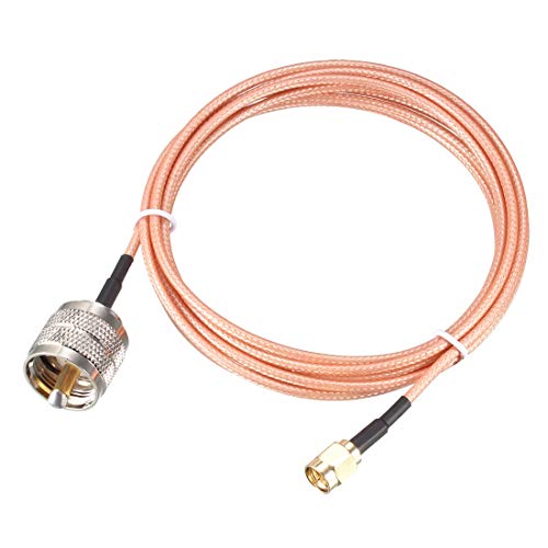 uxcell SMA Male to UHF PL-259 Male RG316 RF Coaxial Coax Cable 10 Ft - size: 10 Feet