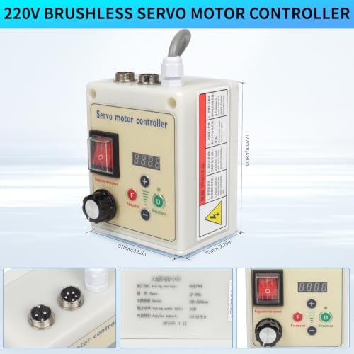 RATTMMOTOR 750W 220V Permanent Magnet Brushless Servo Motor 6500rpm
