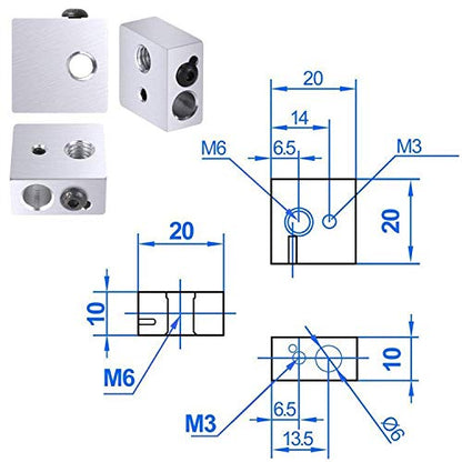22pcs/Lots A8&A2 3D Printer Part for MK8 Makerbot Reprap