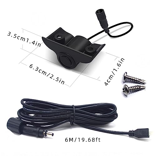 Parktronic 4 Parking Sensor Kit Backup Radar System 24V Distance Detection LCD Sound Warning for Truck Trailer Pickups RV Lorry Van