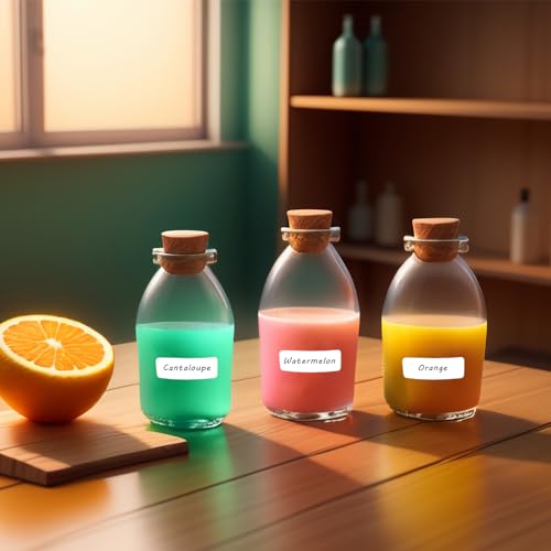 1680 Pcs Rectangle Labels 0.5" x 1.5" White Writable Name Label Stickers Blank Paper Stickers Self-Adhesive File Folder Labels for Document Bottle Cup School Office Classification - color: 1680pcs 38x13 Mm