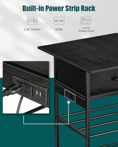 AHOWPD 3D Printer Table with Filament Storage and Drawer Organzier